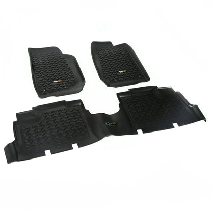 Rugged Ridge All Terrain Floor Liner Kit (F&R): Jeep Wrangler (07-18) / Grand Cherokee (05-10)