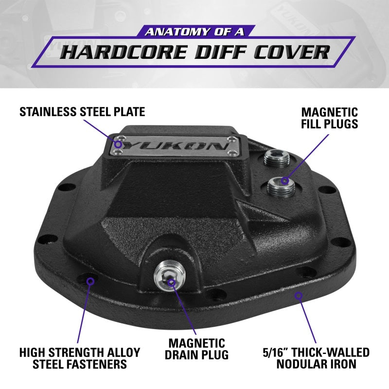 Yukon Gear Hardcore Dana 44 Diff Cover | Jeep Wrangler JK (07-18) (YHCC-D44)