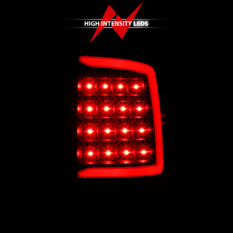 ANZO LED Tail Lights Plank Style (Black/Smoke): Dodge Ram 2009 - 2018 (1500, 2500, 3500)