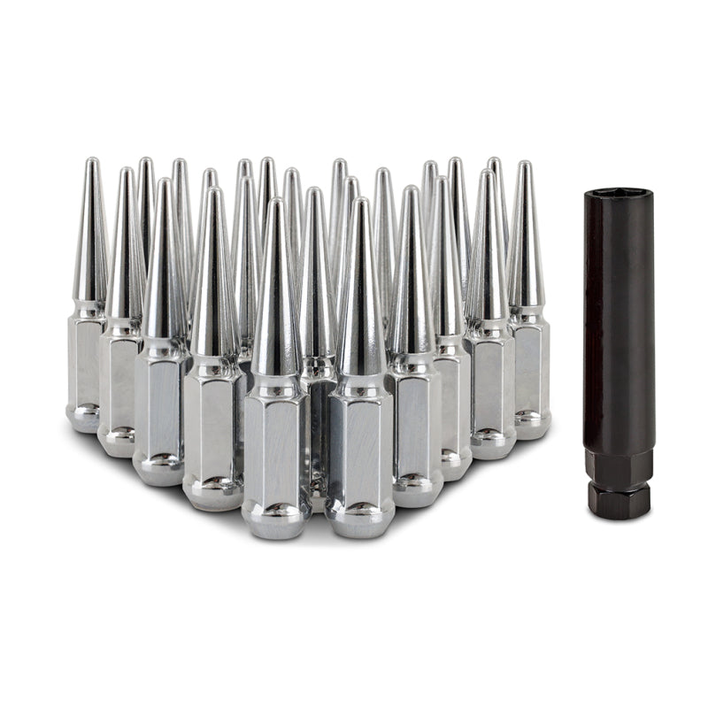 Mishimoto Steel Spiked Lug Nuts | Ford Ranger / Bronco (19-26) M12 x 1.5 24pc Chrome