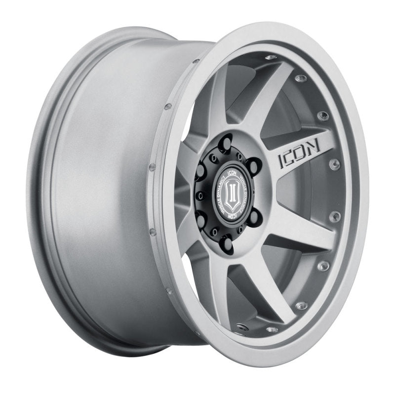 ICON 17x8.5 6x5.5 0mm Offset 4.75in BS Titanium Wheel | Ford Bronco (21-26) (21817858347TT)