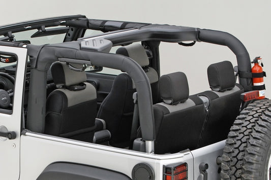 Rugged Ridge Black Vinyl Roll Bar Cover Kit: Fits Most Jeep Wrangler Models (2007-2018)