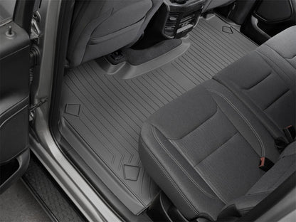 WeatherTech FloorLiner Rear Mats (Black): Ram 1500 Crew Cab (19-26) w/o Under-Seat Storage