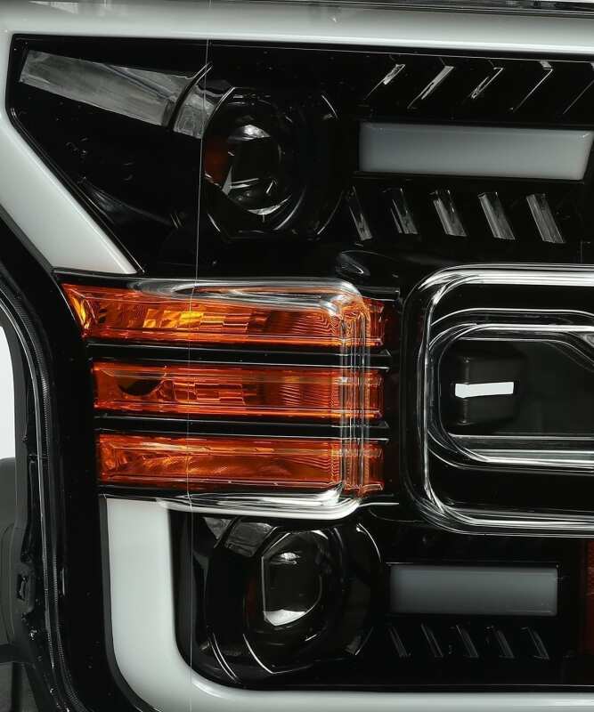 AlphaRex PRO-Series Projector Headlights Plank Style Jet Black | Ford F-150 (15-17) (880158)