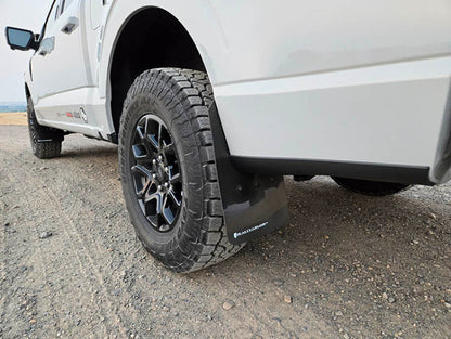 Rally Armor UR Black Mud Flaps | Ford F-150 (21-23) / F-150 (24-26) (MF115-UR-BLK-MBK)