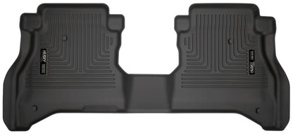 Husky Liners Black WeatherBeater 2nd Seat Floor Liners: Jeep Gladiator 2020-2024