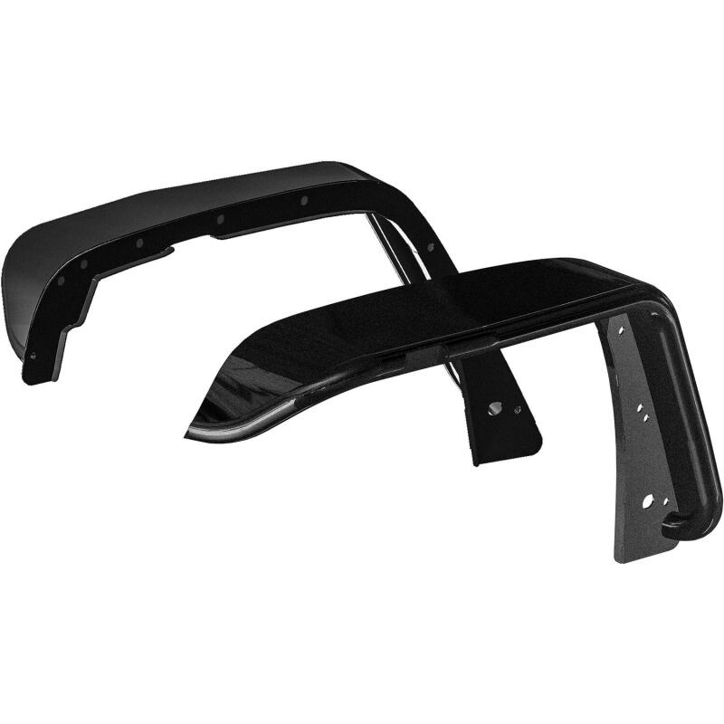 Westin Textured Black Tube Fenders (FRONT): Jeep Wrangler (07-17) / Wrangler JK (18)
