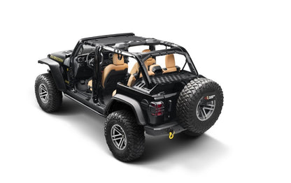 Rugged Ridge Interior Storage Rack for Jeep Wrangler Unlimited 4-Door (2007-2024) - Black Steel