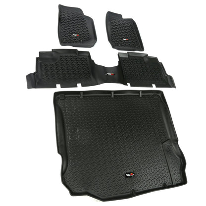 Rugged Ridge Floor Liner | Jeep Wrangler JK (07-18) / JL (18-25) Unlimited 4 Door Front/Rear/Cargo (12988.04)