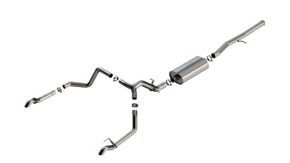 Borla 6.2L Touring Cat-Back Exhaust | Chevrolet Silverado 1500 ZR2 / AT4X (22-23) (140913)