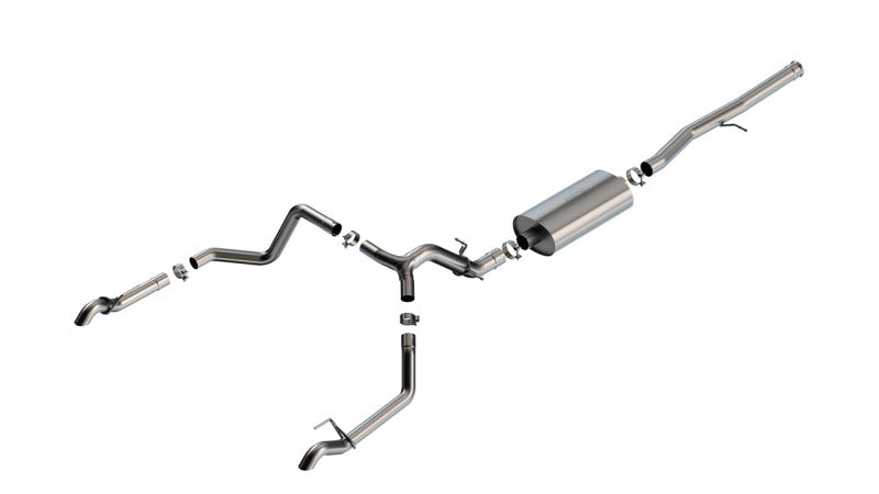 Borla 6.2L Touring Cat-Back Exhaust | Chevrolet Silverado 1500 ZR2 / AT4X (22-23) (140913)