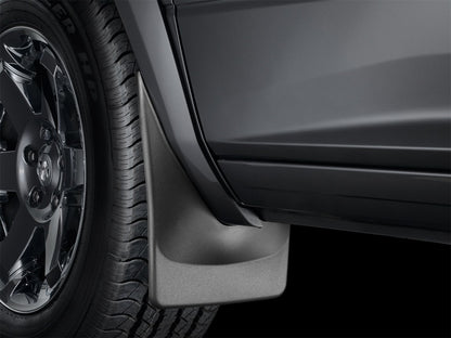 WeatherTech Front MudFlaps (2PC, Black): Dodge Ram 2009 - 2018 w/ Flares (1500, 2500, 3500)