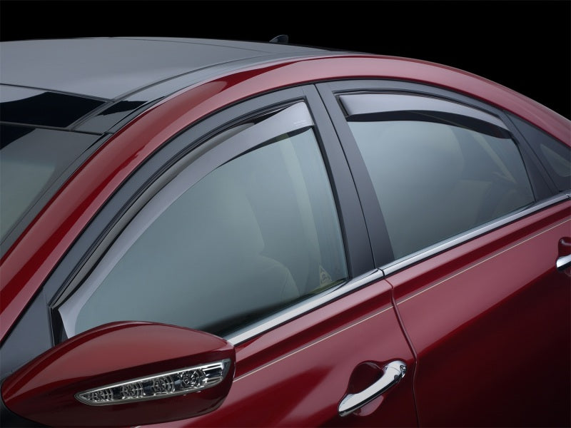 WeatherTech Side Window Deflectors (4PC, Light Smoke): Jeep Wrangler JK 2007 - 2018