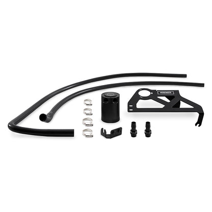 Mishimoto Baffled Oil Catch Can Black (F&R): Jeep Wrangler JK 2012-2018 3.6L