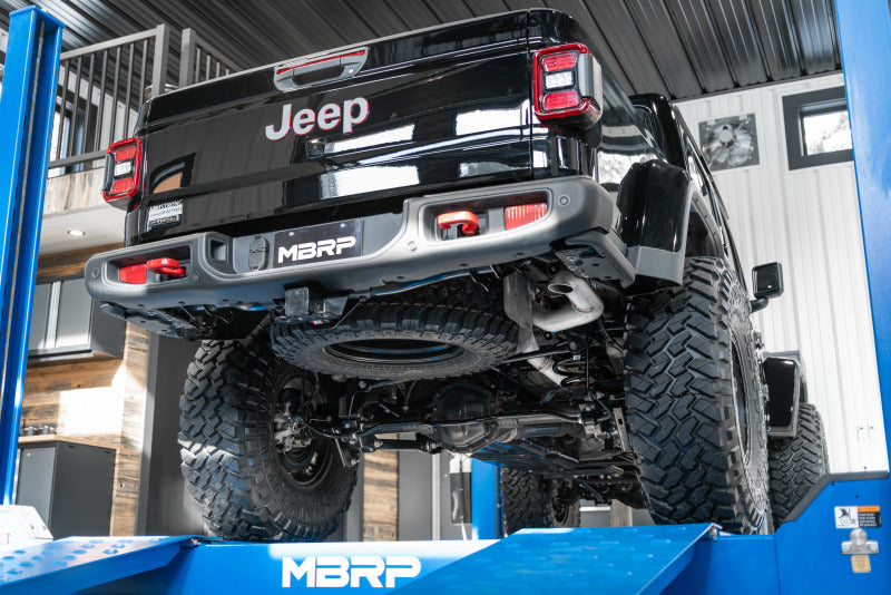 MBRP Exhaust (Rear Turn Down Exit): Jeep Gladiator 3.0L EcoDiesel 2021 - 2023