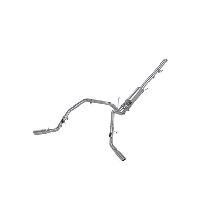 MBRP Cat-Back 3" Dual Split Side Exhaust: Dodge Ram 5.7L Hemi 2006 - 2008 (Single or Crew Cab / Shortbed)