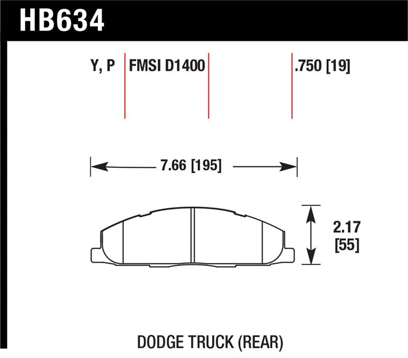 Hawk Performance Super Duty Street Brake Pads: Dodge Ram 2500 / Ram 3500 2009 - 2010