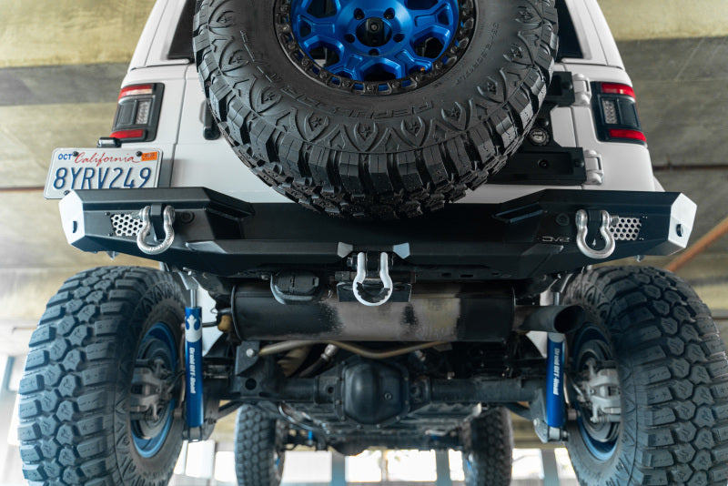 DV8 Offroad MTO Series Rear Bumper w/ Tire Carrier | Jeep Wrangler JL (18-25) (RBJL-13)