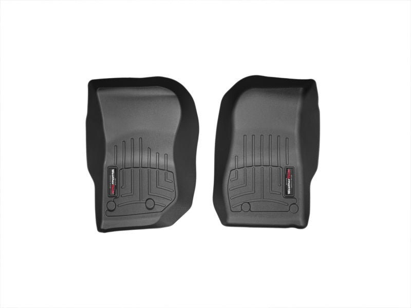 WeatherTech FloorLiner Front Floor Mats (Black): Jeep Wrangler JK 2014 - 2018