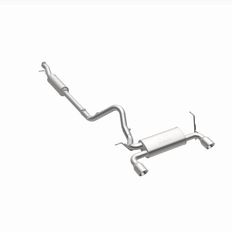MagnaFlow Cat-Back Exhaust Black Tips (REAR): Jeep Wrangler 2012-2017 3.6L V6