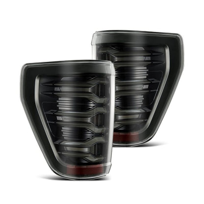 AlphaRex LUXX-Series LED Projector Tail Lights Alpha-Black | Ford F150 (21-23) (653010)