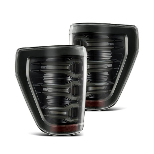 AlphaRex LUXX-Series LED Projector Tail Lights Alpha-Black | Ford F150 (21-23) (653010)