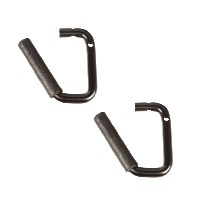 Rugged Ridge Steel Grab Handles Front Pair (FRONT): Jeep Wrangler JK / JLU (07-18) - Black
