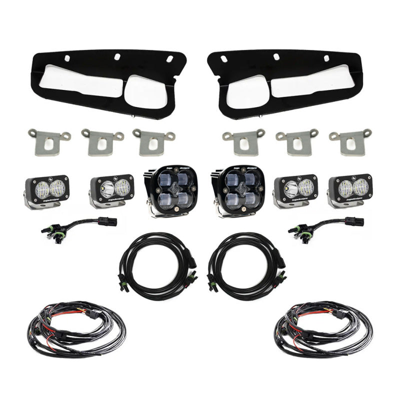 Baja Designs 2021+ Ford Bronco Clear SAE Fog Pocket Kit | Ford Bronco (21-26) (447761)