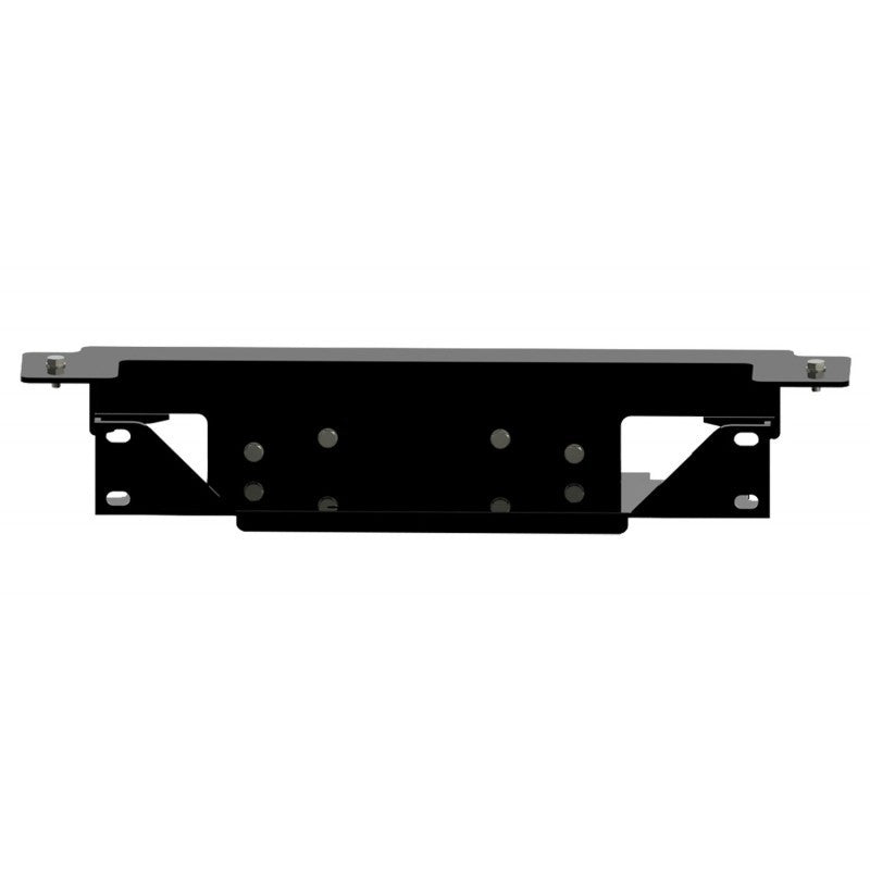 Rugged Ridge Spartacus Steel Winch Plate: Fits Most Jeep Wrangler Models (2007-2018) w/ Black