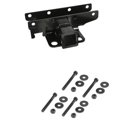 Rugged Ridge 2in Receiver Hitch: Fits Most Jeep Wrangler Models (2007-2018) - Black Powder Coated