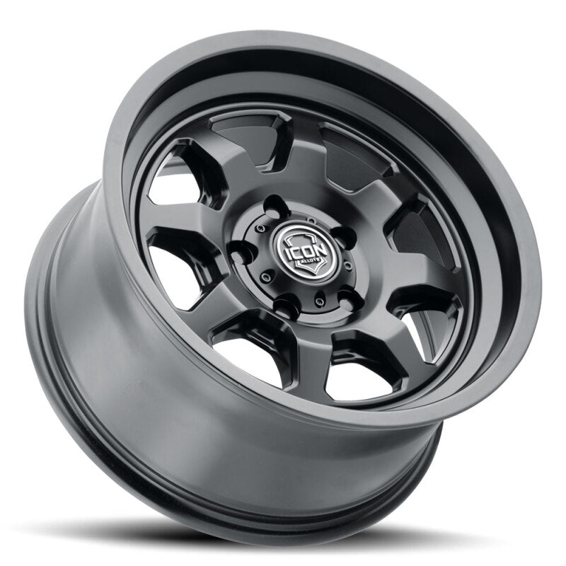 ICON Nuevo 17x8.5 / 6x5.5 / 25mm Offset / 5.75in BS Satin Black Wheel | Ford Ranger (19-26) / Ford Bronco (21-26) (8117859057SB)