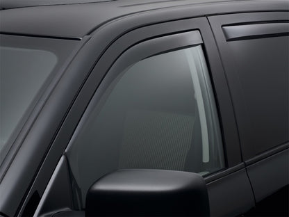 WeatherTech Dark Tint Side Window Deflectors (FRONT): Dodge Ram Crew/Quad Cab (09-18)