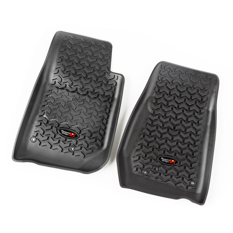 Rugged Ridge Front & Rear Floor Liners | Jeep Wrangler JK / JL (07-18 / 18-25) (12920.03)
