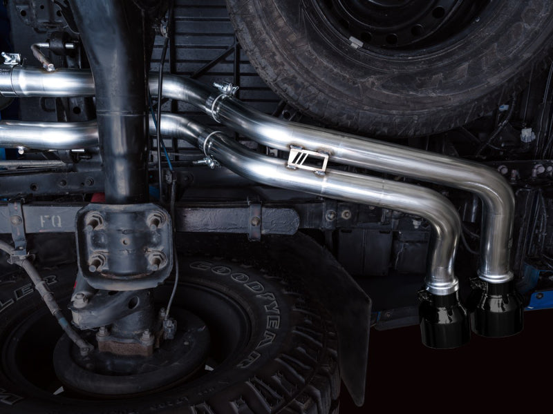 AWE 16-22 Toyota Tacoma Dual Catback Exhaust w/ BashGuard | Toyota Tacoma (16-19, 20-23) (3015-33826)