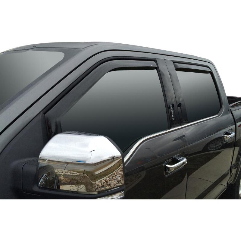 Westin 2015-2018 Ford F-150 SuperCrew Smoke Wind Deflector | Ford F-150 (15-18) (72-37407)