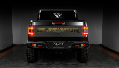 Oracle Lighting Flush Mount LED Tail Lights: Jeep Gladiator 2020-2024 w/ Tinted Lens