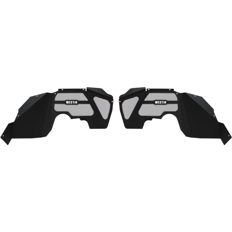 Westin Textured Black Inner Fenders (FRONT): Jeep Wrangler JK 2007-2018