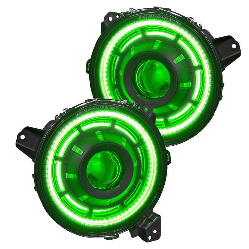 ORACLE Lighting Bi-LED Projector Headlights w/ BC1 Controller: Jeep Gladiator / Wrangler JL (18-24)