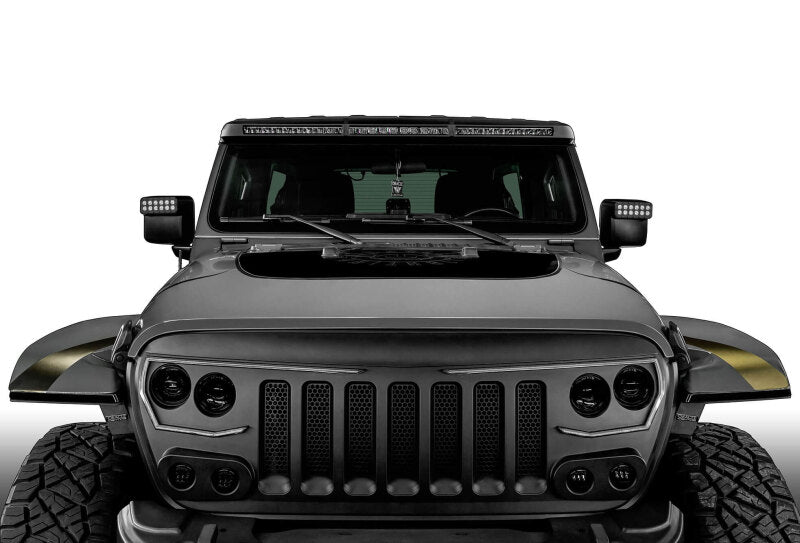 ORACLE Lighting Integrated Windshield LED Light Bar System: Jeep Wrangler / Gladiator (18-24)