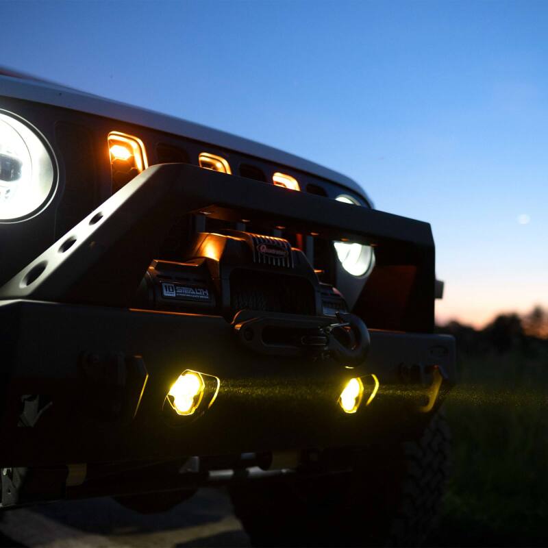 KC HiLiTES 97147 2 LED Fog Lights Kit | Jeep Wrangler JL / Gladiator JT (18-25 / 20-23) (97147)