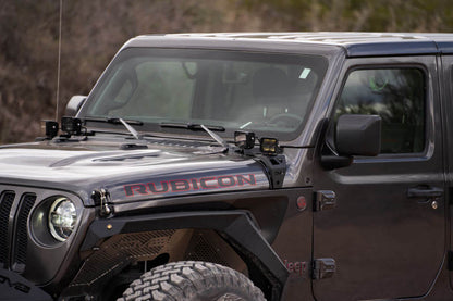 DV8 Offroad Cowl Light Bar Bracket: Jeep Wrangler (18-22) / Gladiator (20-22)
