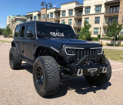 Oracle Lighting Vector Series Full LED Grille: Jeep Wrangler (18-23) / Gladiator (20-23)
