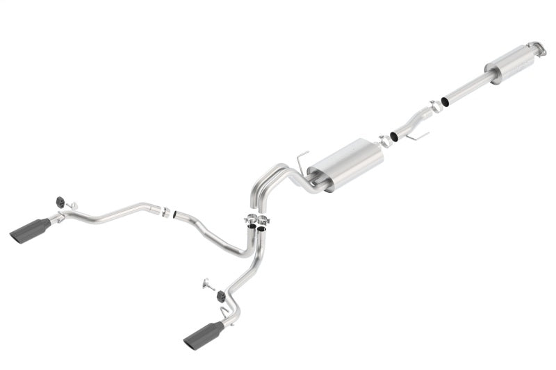 Borla 15-17 F-150 2.7/3.5L V6 / 5.0L V8 Black Chrome Cat-Back Touring Exhaust | Ford F-150 (15-17/18-20) / Raptor (17-20) (140614BC)