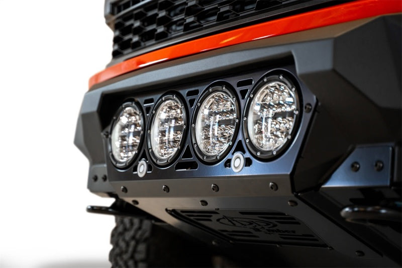 Addictive Desert Designs 2021+ Ford Raptor Bomber Front Bumper w/ 4 Rigid 360 6in Light Mounts | Ford F-150 Raptor (21-23) (F210014110103)