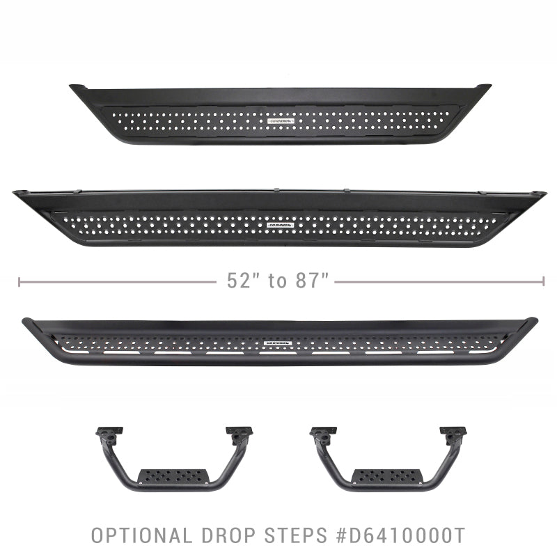 Go Rhino Dominator Xtreme D6 Side Steps | Ford Bronco (21-26) (D60057T)