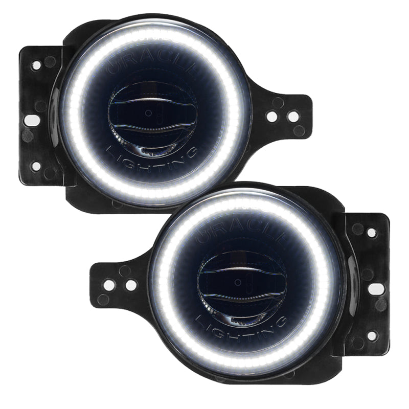 ORACLE Lighting Hi-Perf 20W LED Halo Fog Lights ColorSHIFT (F&R): 18-26 Jeep Wrangler JL / 20-24 Gladiator JT Sport w/ Sport & Sport S