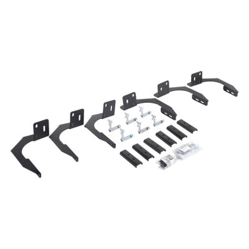 Go Rhino Mounting Brackets for Running Boards: Fits Dodge / Ram (02-26) - Texas Black