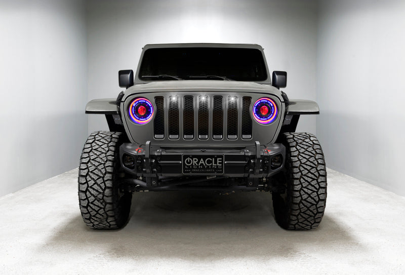 Oracle Lighting Pre-Runner Style LED Grille Kit: Jeep Wrangler 2018-2023 (5870-001)