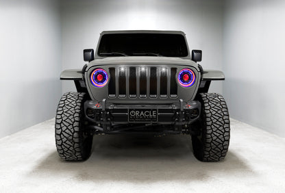 Oracle Lighting Pre-Runner Style LED Grille Kit: Jeep Wrangler 2018-2023 (5870-001)