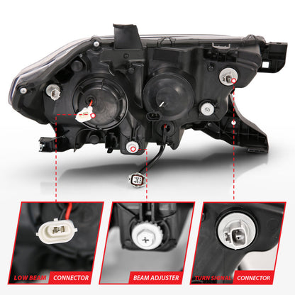 ANZO 2016-2017 Toyota Tacoma Projector Headlights w/ Switchback LED DRL | Toyota Tacoma (16-17) (111397)